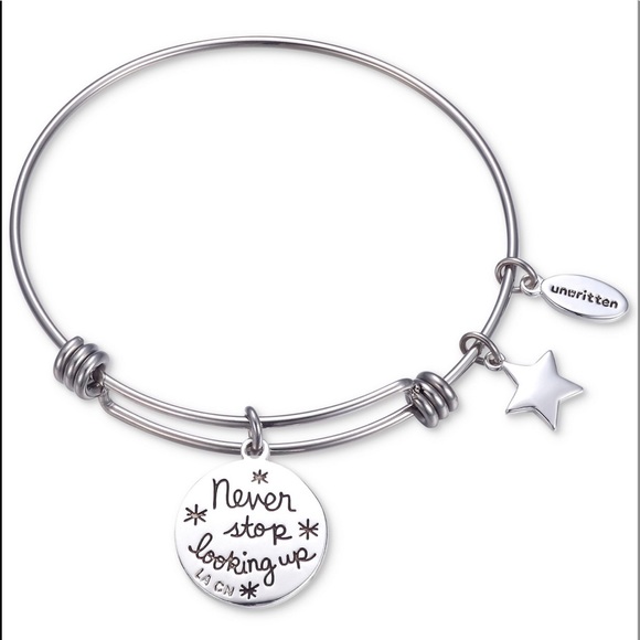 NWT❣️”Unwritten” Adjustable Bangle Bracelet - Picture 2 of 4